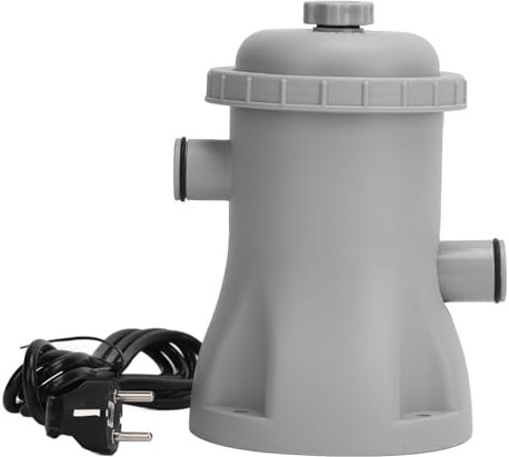 Kit di Pompa Filtro in Piscina Gonfiabile, Piscina Trasparente a Cartuccia Pompa Elettrica ABS a Basso Rumore 16w per la Casa (Plug 220v)