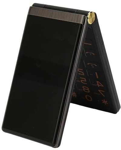 Senior Flip Phone - 2.8in Large Font Display, 2G Big Button Unlocked Cell Phone, LED Flashlight, Camera, Loud Speaker, Dual SIM, SOS, MP3/MP4, FM Radio,Black