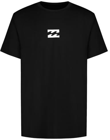 Billabong Boys' Short Sleeve Rashguard Surf Shirt with UPF 50+ Sun Protection, Kid's Swim Top, Black, S8