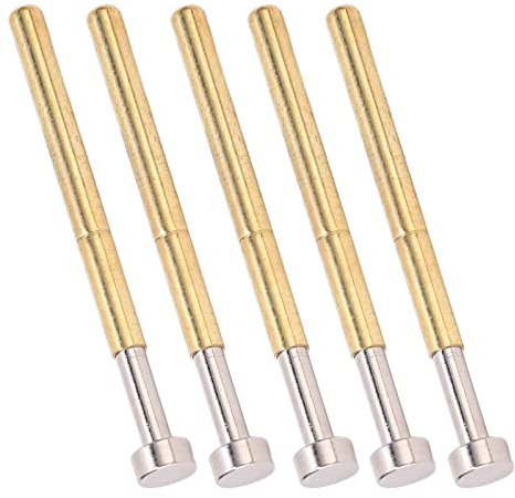 Fafeicy 100 Stück Feder-Pogo-Pin-Durchmesser, PCB-Tester-Pin, Messing, Elektrische Geräte, Wechselrichter, Schweißmaschinen, Solarzellen-Hardware, für Elektronische Instrumente