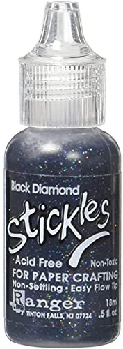 Stickles Glitter Glues Ranger Industries 15123 Stickles, Black Diamond