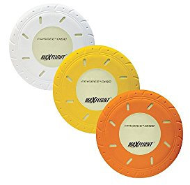 AGILE DI MICHELE PAJER Frisbee Wham-O Max Flight Fosforescente