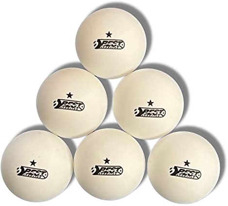 Best Sporting weiß Tischtennisbälle 6 STK I 1 Stern Qualität I Indoor & Outdoor Tischtennis Set I Tischtennis-Bälle in 40mm Durchmesser I Ping Pong Bälle I Tischtennis Zubehör