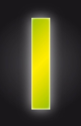 Self Adhesive Wheelie Bin Numbers 17cm - 1 - High Visibility Yellow