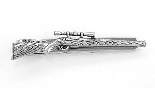 Krawattennadel, Motiv Jagdgewehr, mit Geschenkschachtel