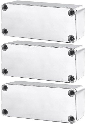 ESUPPORT 1590A 92x38x31mm Aluminium Metall Stomp Box Gehäuse Gitarre Effektpedal 3 Stück