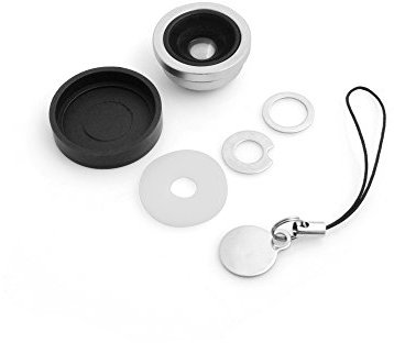 System-S Lentille Universelle 0,67x Grand Angle et Macro avec Maintien magnétique pour téléphone Portable, Smartphone, Tablette PC