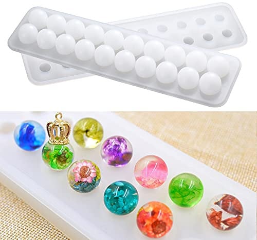 Silicone Beads Pendant Mold Mould Casting Resin for Necklace Bracelet Jewelry Making Craft DIY