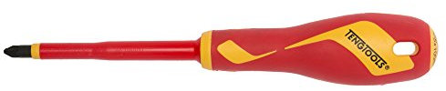TENGTOOLS 186590303 Tengtools Insulated Screwdrivers, PH/PZ Mouth, Insulated, B Handle, PZ2 Size, 100 mm Length
