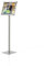 Betriebsausstattung24® Infoständer Bodenaufsteller | Menüboard | Aluminium | Hoch- und Querformat | Höhe: 80,0 cm | DIN A3 (29,7 x 42,0 cm)
