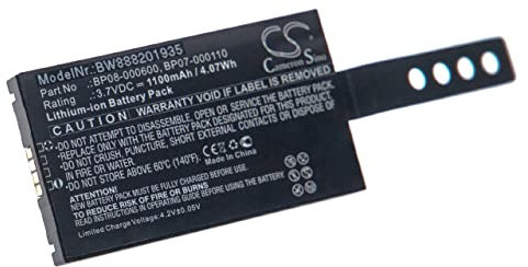 vhbw Akku kompatibel mit Datalogic Memor X3, CVR2, Memor NFP, DL-Memor Barcodescanner POS (1100 mAh, 3,7 V, Li-Ion)