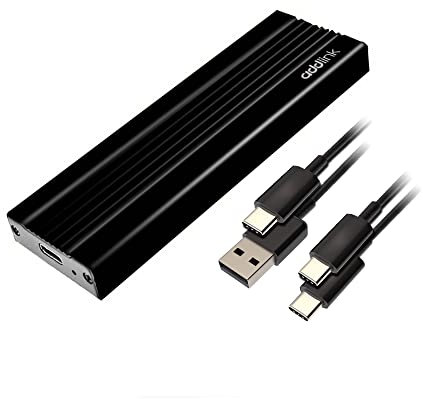 Addlink Disque SSD externe portable P20 USB 3.2 Gen2 jusqu'à 1050 Mo/s, disque SSD 3D TLC USB C, pour PC, ordinateur portable, Mac, Windows, Linux, Android, PS4, PS5, Xbox One, Smart TV (ad2TBP20B32)