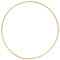 Rayher 2505406 Metallring, gold beschichtet, 30 cm ø, Stärke ca. 3,5 mm, Drahtringe zum Basteln, für Wickeltechnik, Traumfänger, Floristik, Hochzeitskranz, Hoops