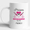 Taza de café y té personalizable con nombre para colegios, familia, cumpleaños, hermano, hermana, hermana, enfermera en oro