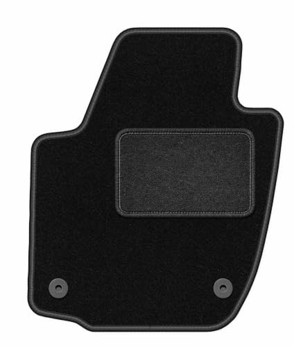 Velours-Fahrermatte passend für Skoda Rapid 2013-2019, Schwarz, LUX | passend für Liftback/Limousine/Spaceback/Kombi; Velours-Teppich (Polypropylen), ca. 6,5 mm