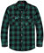 J.VER Men's Long Sleeve Casual Plaid Flannel Shirt Green Chequered Shirt Tartan Button Down Work Farm Lumberjack Shirts 2XL