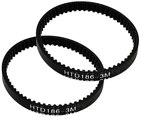 AYBAL 2PCS Trasmissione a Cinghia Dentata HTD186-3M Compatibile con Karcher FC3 FC5 Detergente for Pavimenti Duri X.605-500 Cinghia di Ricambio Compatibile con Karcher FC3 (Color : 2PCS)