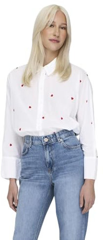 ONLY Chemisier New Lina Grace Bright White Heart XS