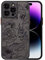 XIZYO Case for iPhone 13 Pro, Frosted Translucent Rose Floral Flower Pattern Shockproof Cover, Soft TPU Bumper Protective Phone Case, Black