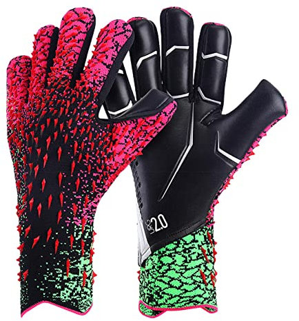 Firulab Portero para niños y Adultos, Guantes Profesionales portería con Fuerte Agarre y excelente protección, tamaños Portero sin Deslizamiento 6 7 8 9 10