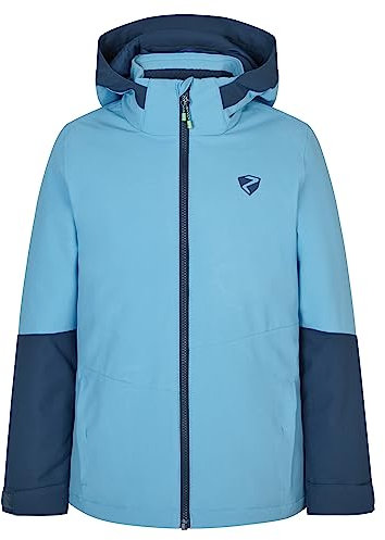 Ziener Kinder AVAK Ski-Jacke Winterjacke | wasserdicht winddicht warm, morning blue, 128