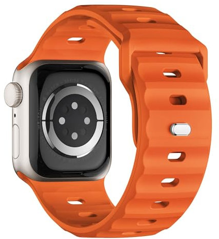 Suitisbest Sport Strap Compatible with Apple Watch Strap for Ultra/Ultra 2 49mm 46mm 45mm 44mm 42mm(series 3 2 1) for Men, Ultra-Wide Soft Silicone Band for iWatch Ultra Series 10 9 8 7 6 5 SE
