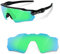 Lentes de Recambio Compatibles para Oakley Radar EV, Superduro y Verde Zafiro