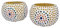 SimbaKart Handgefertigter stilvoller Mosaik-Kerzenhalter, Mosaik Glas Kerzenhalter, handgefertigter Teelichthalter für Kerzen, Schlafzimmer, Büro, Wohnzimmer, Esstisch, Spa, Reiki, 2er Set