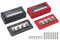 Gloaso 300A Busbar 12V-48V DC with 4x M10 Studs Battery Terminal Blocks, Heavy Duty Bus Bars Power Distribution Block 300 Amp for Car, Trucks, Motorhome, Camper, Boat, Marine, Solar | Red&Black 2 Pack