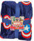 Marvel Fleece-Überwurfdecke, 175 x 215 cm, Edelstahl, Wasserflasche 500 ml, ideal für Marvel-Enthusiasten (Marvel-Überwurf)