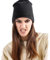 Armani Exchange Damen Ophelia, Logo Signature Tone On Beanie Hat, Schwarz, Einheitsgröße EU