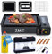 Z.M.C Réchaud de camping portable 2 en 1 avec connexion GPL Noir 2,2 kW 160 g/h Consommation de gaz avec housse de transport et accessoires Idéal pour les activités de plein air