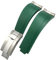 SDUTIO 20mm Kautschuk Uhrenarmband mit kurzer Schnalle für Rolex Daytona Submariner Role OYSTERFLEX Yacht Master Silikon Armband klein, Silver Buckle Link, Achat
