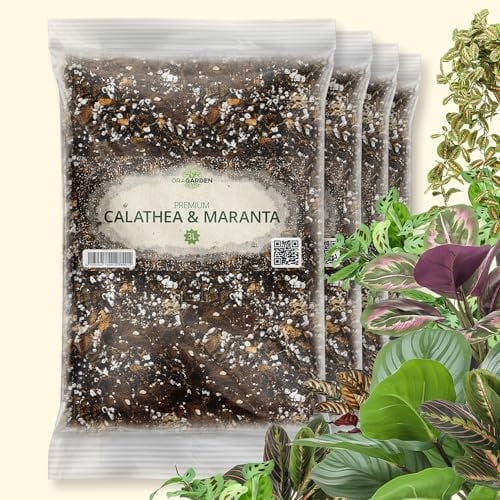 ORAGARDEN Calathea & Maranta Erde für Zimmerpflanzen und Garten - 12L Substrat für Pflanzen, Palmen, Blumen - 5 Komponenten Blumenerde