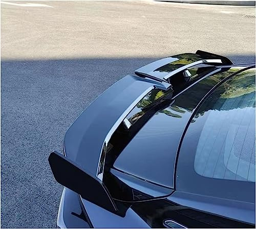 Auto Heckspoiler für BMW e90 3 Series 320i 320d 2005 2006 2007 2008 2009 2010 2011,Kofferraumspoiler Heckflügel Lippe Dekoration Car Tuning Accessories,A-Bright Black