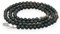 Lebensquelle Plus Edelstein Kugelkette + 925 Silber Verschluss | Ø 4mm Kugeln Karabinerverschluss 45cm lang | Hochwertige Kette (Heliotrop)