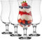 Glasmark Krosno Gläser Cocktailgläser Set Longdrink Cocktail Gin Bier Wasser Longdrinkgläser Cocktailgläser Trinkglas Wasserglas Glas Smoothie Dessert Spülmaschinenfest Transparent 4 x 420ml