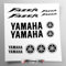 Kit adesivi compatibile con serbatoio e casco moto | Base Vinile Trasparente FACILE APPLICAZIONE Stampa UV | scritte loghi | Stickersland® - Faze (Nero)