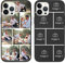 ZhuoFan Personalisierte Handyhülle für iPhone 15 6.1, Personalisiert Hülle mit Selbst Gestalten Foto Bild Schutzhülle, Schwarz Silikon Stoßfest Individuelle Case für iPhone 15