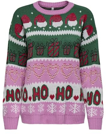ONLY Damen Onlxmas Hoho Ls Pullover KNT Onlxmas Hoho Ls Pullover KNT (1er Pack)