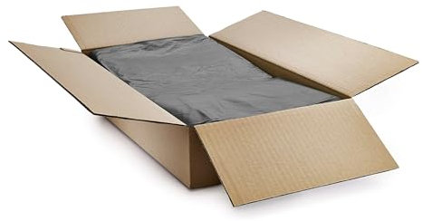 Heavy Duty Black Refuse Sacks Bin Liners - 176 Litres, 100 Bags, Flush Top, Certified CHSA Rating of 15kg (508 x 1168mm) 100% Recycled