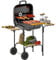 Outsunny Charcoal Barbecue Grill Portable BBQ Grill with 1840 cm² Cooking Area, 3 Shelves, Adjustable Vent, Lockable Lid, Wheels for Outdoor Cooking, Garden Party, Black
