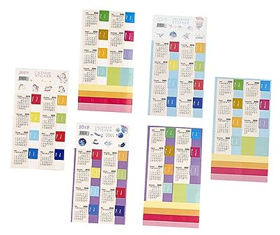 Uonlytech 18 Stück 2021 2021 Tischkalender-Aufkleber Planer-Aufkleber Kalenderregisterkarten Kalenderaufkleber kalender sticker aufkleber kalender 2021 Kalenderindex-Aufkleber Index-Tabs