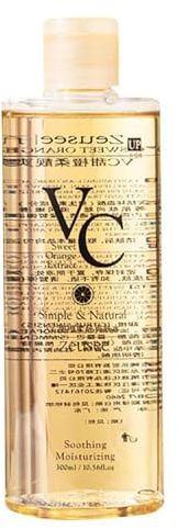VC Toner, Refreshing Hydrating Rejuvenating Wet Compress Moisturizing Water Lotion Contains VC Ingredients, Korean VC Toners, Deeply Hydrate Enhance Skin Elasticity, Korean Skin Care (VC Toner, 300ml)