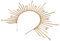 Gogogmee Sunburst Göttinnenkrone Haarreif aus Robustem Material Eleganter Kopfschmuck für Damen Leicht und Bequem für Kostümpartys Festivals und Alltag