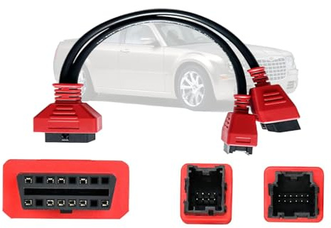 12+8 Security Gateway Bypass-Kabel, OBD2-Adapter, kompatibel mit FCA-Fahrzeugen einschließlich Chrysler, Dodge, Jeep, Ram ab 2018, funktioniert mit Autel-Scannern und Diagnose-Apps