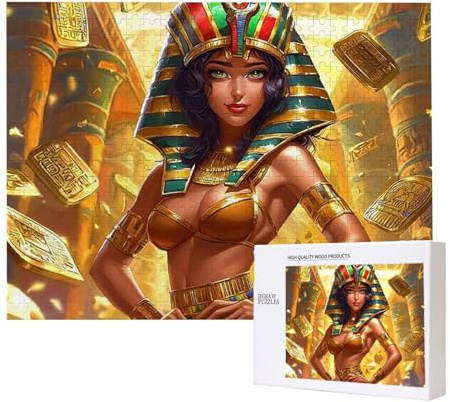 Jigsaw Puzzles for Adults 6000 Piece, Puzzle Educational Games, Challenging Puzzle Game for The Whole for Women, Gifts for Men, DIY Craft Puzzles for Home Decor Gifts, Theme: The Queen Of Egypt C-7