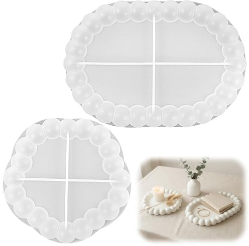 2PCS Resin Moulds Silicone Coaster Moulds for Epoxy Resin Cloud Shape Silicone Tray Mold Tray Mold for Coaster Molds Epoxy Casting Mould Jewelry Trinket Vanity for DIY Art Craft Home Decor