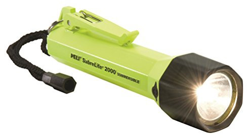 Peli 2000 Taschenlampe, Widerstandsfähig, tauchfähig & wasserdicht, LED Strahl, Farbe: Gelb