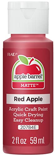 Plaid Acrylic Paint, Red Apple, 2 oz